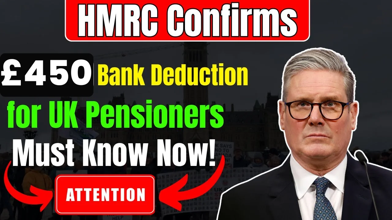 HMRC Confirms £450 Bank Deduction for Pensioners